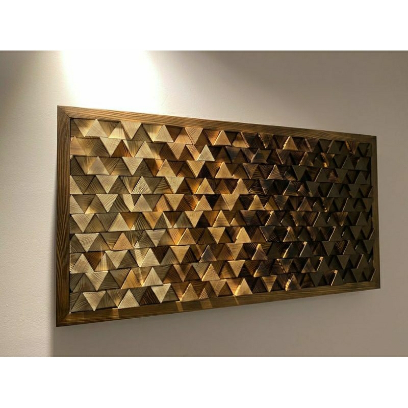 Mosaik Kayu, Dekorasi Dinding Kayu Pedesaan, Seni Kayu Reklamasi, Dekorasi Dinding Kayu 3D