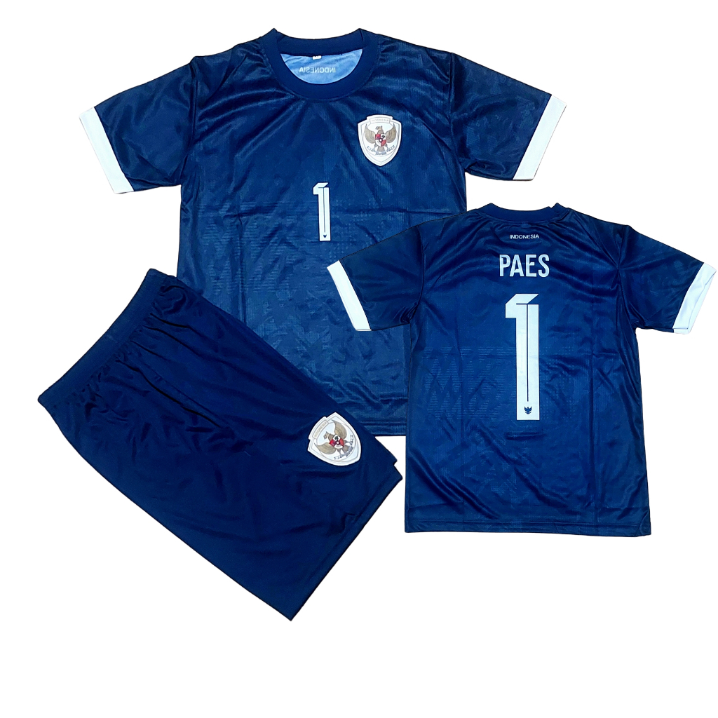 SETELAN BAJU BOLA TIMNAS DEWASA/JERSEY TIMNAS HITAM DEWASA