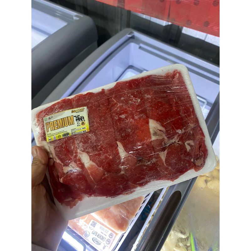 

Daging Slice Mix Belly Premium, Ayam Slice 500gr, iga gondrong, daging rendang