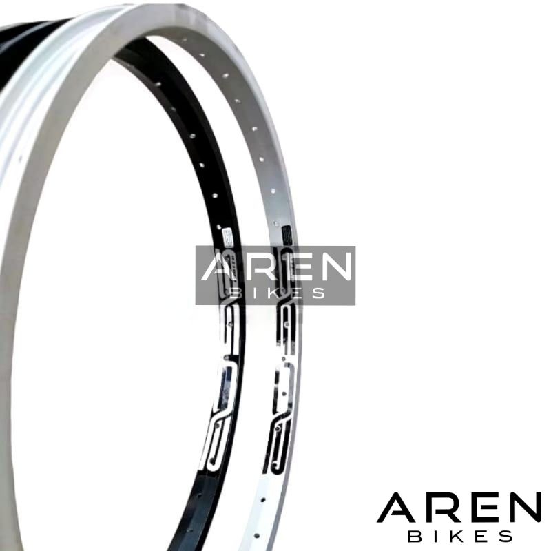 VELG SEPEDA 20 Z-1000 UNITED RIMS RIM BMX RING 20" INCH ALLOY LUBANG 36H 36 HOLE SILVER HITAM MINION