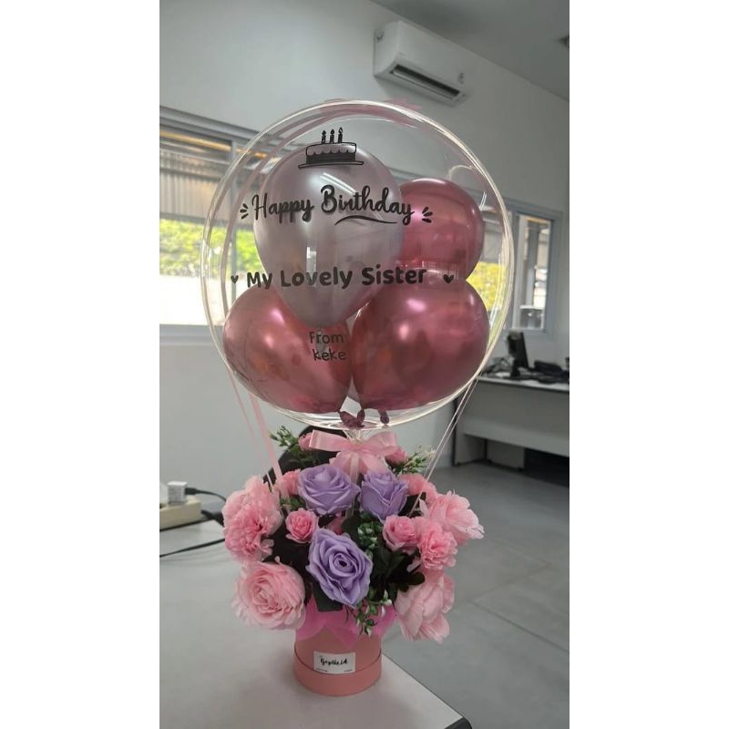 Bunga Balon Happy Birthday, Anniversary, Happy Wedding dll