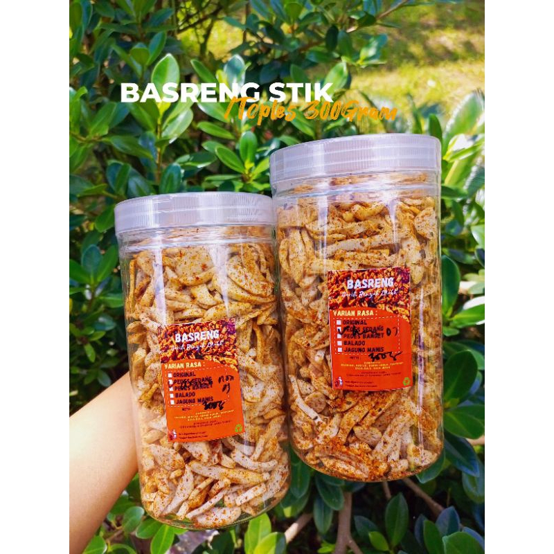 

BASRENG STIK | Kemasan Toples 1000ml (±300gram) | Gurih Renyah Enak