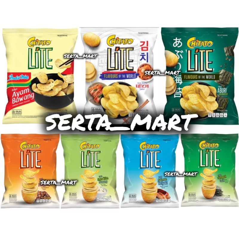 

Chitato Lite Keripik Kentang 68gr - Chitato Kimchi Salmon Teriyaki / Seaweed / BBQ