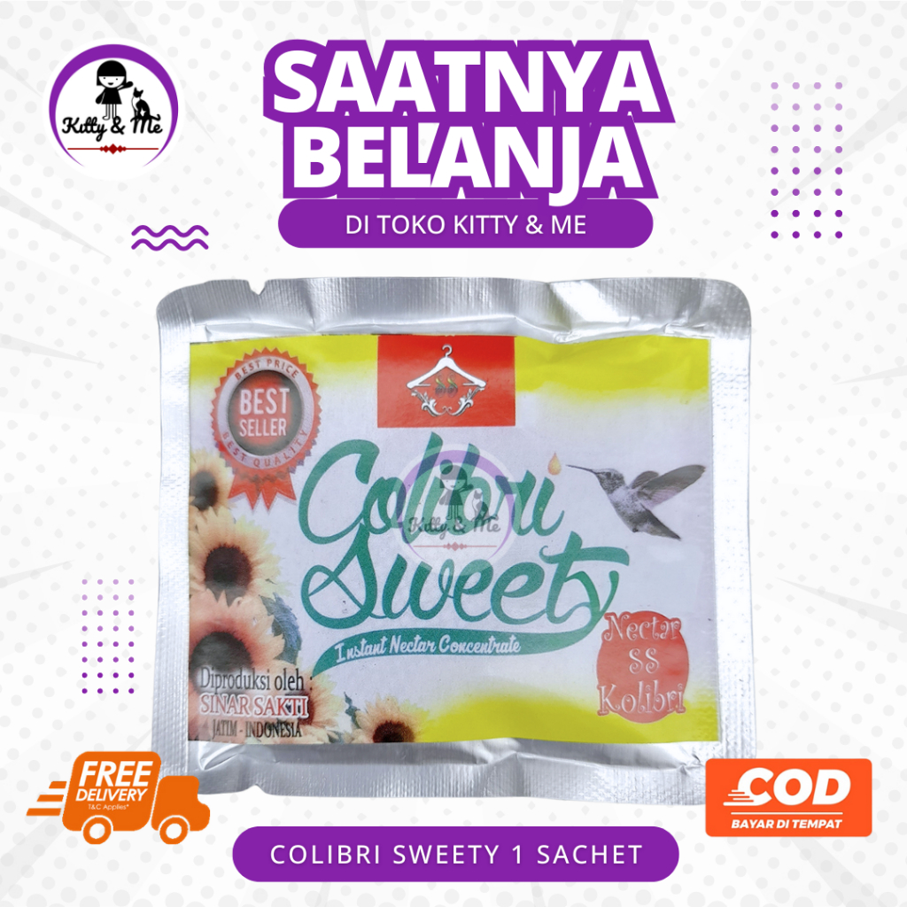 COLIBRI SWEETY 1 SACHET - Colibri Sweat Colibri Sweet Nektar Untuk Burung