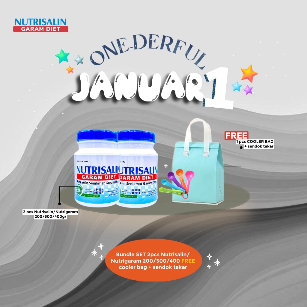 

Bundle C Nutrisalin 400 gram x CoolerBag x sendok takar