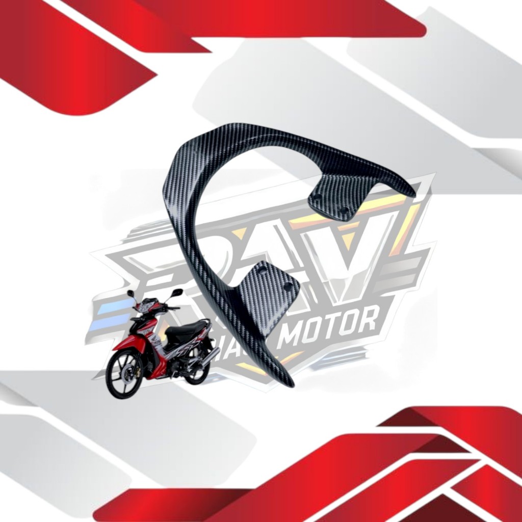 Behel Supra X 125 Carbon Hydrograpic WTP / Begel Supra X 125 Carbon Hydrograpic WTP / Pegangan Jok B