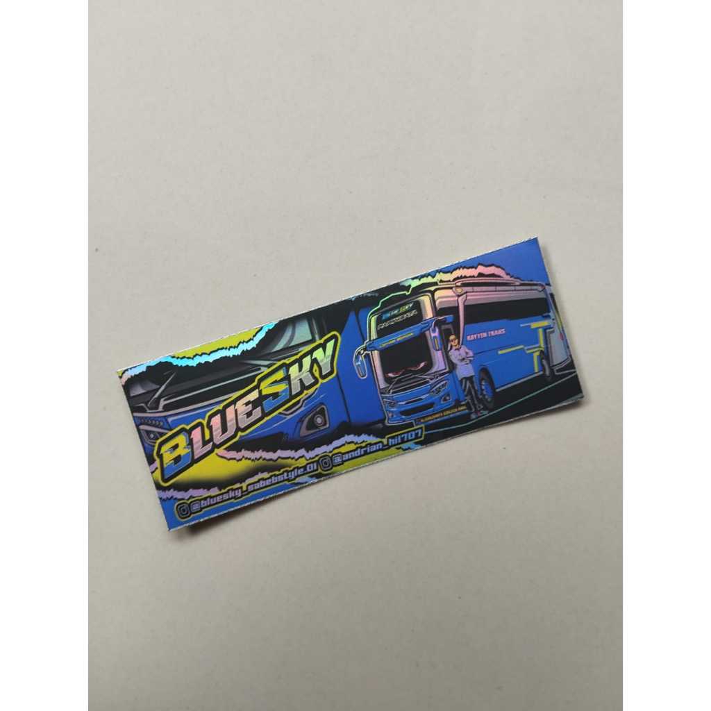 

paket stiker blue sky asli unit