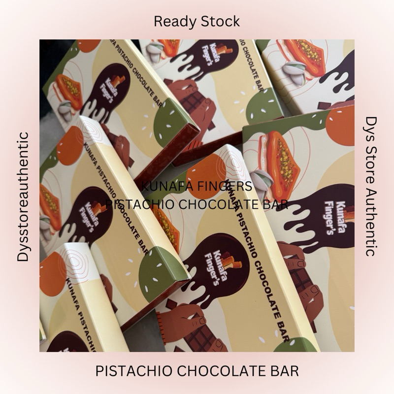 

READY STOCK KUNAFA FINGERS PISTACHIO CHOCOLATE BAR