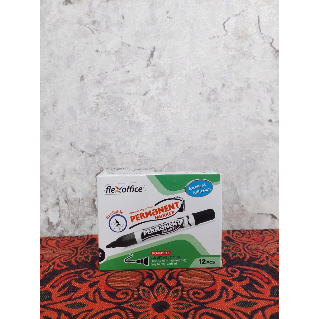 

Flexoffice Permanent Marker Fo-PM015 Bullet Nib 2.5mm