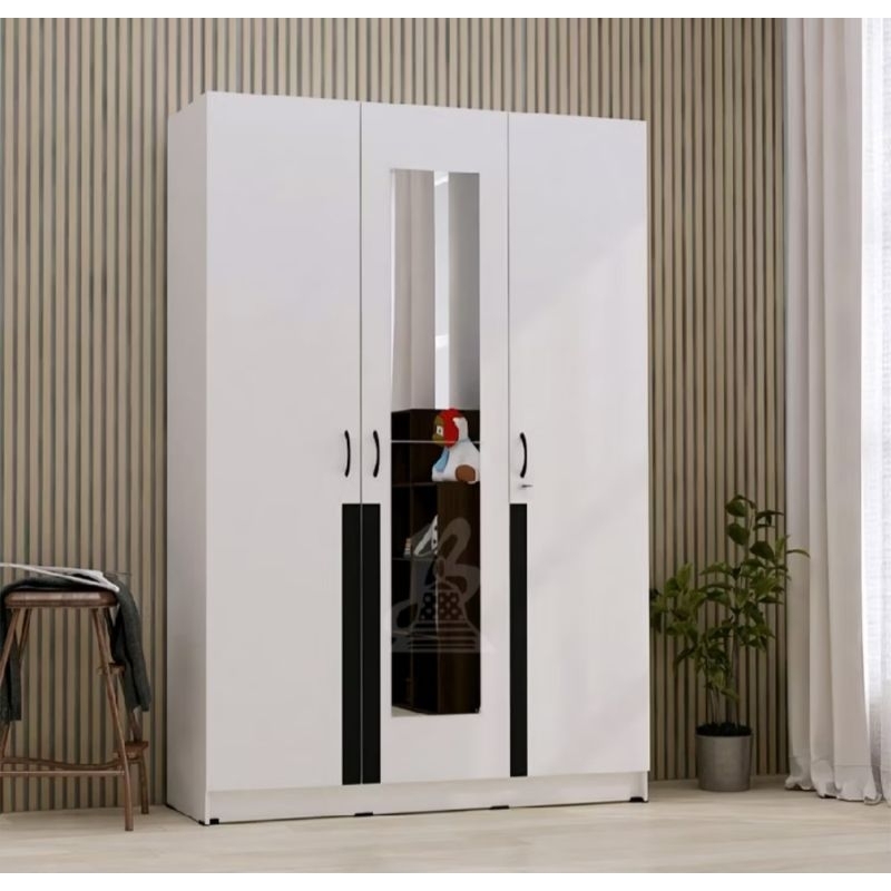 Lemari Baju 3 pintu Murah Lemari pakaian 3 pintu kaca LP 3P GACO METROPOLIS lemari GAMIS murah bandu