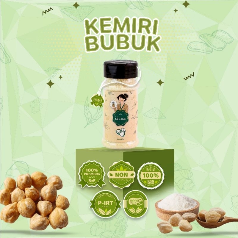 

Kemiri Bubuk / Bumbu Botol 60gr / Premium Quality / IKIAE