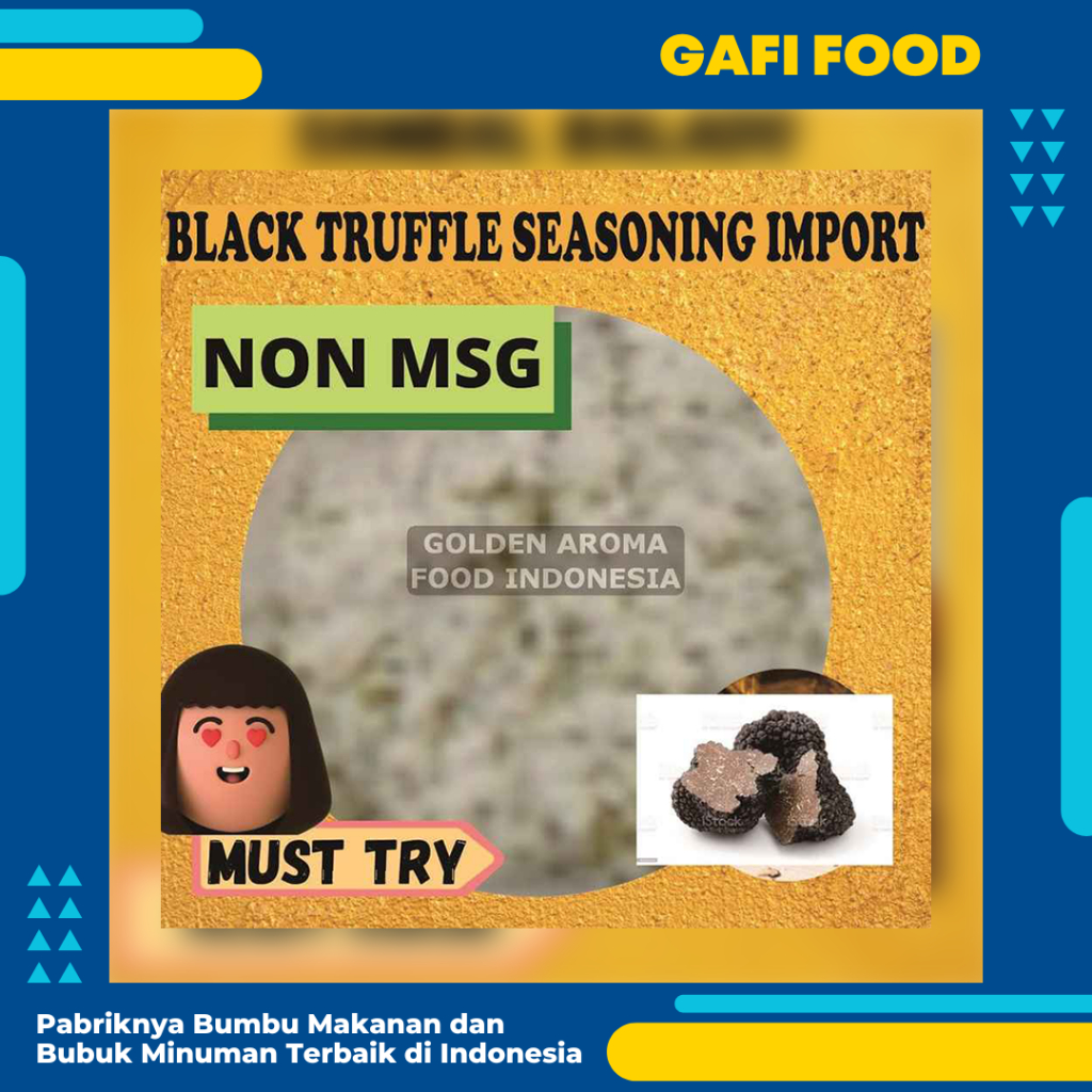 

Bumbu Tabur Black Truffle Seasoning Import NON MSG 1 Kg Bubuk Trufle Impor 1 Kg Premium GAFI