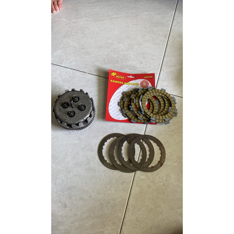 rumah kampas kopling set original copotan F1ZR fizr kampas FR80 plat bintik