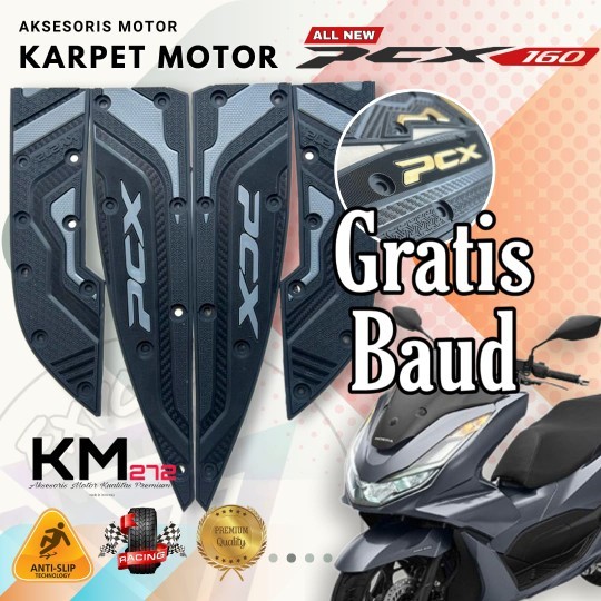 Aksesoris Karpet Motor Honda PCX 160/Pijakan Kaki Motor Honda PCX 160