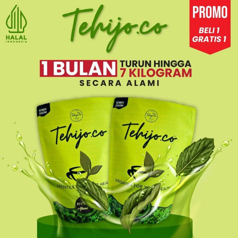 

Tehijo.Co Beli 1 Gratis 1 Teh Hijau Premium Greentea | Tea Herbal Green tea Matcha | Tea Herbal Greentea Teh Hijau Daun Urai | Teh Diet Detoks | Pelangsing Badan BPOM | Detox Tea Penurun Berat Badan Alam