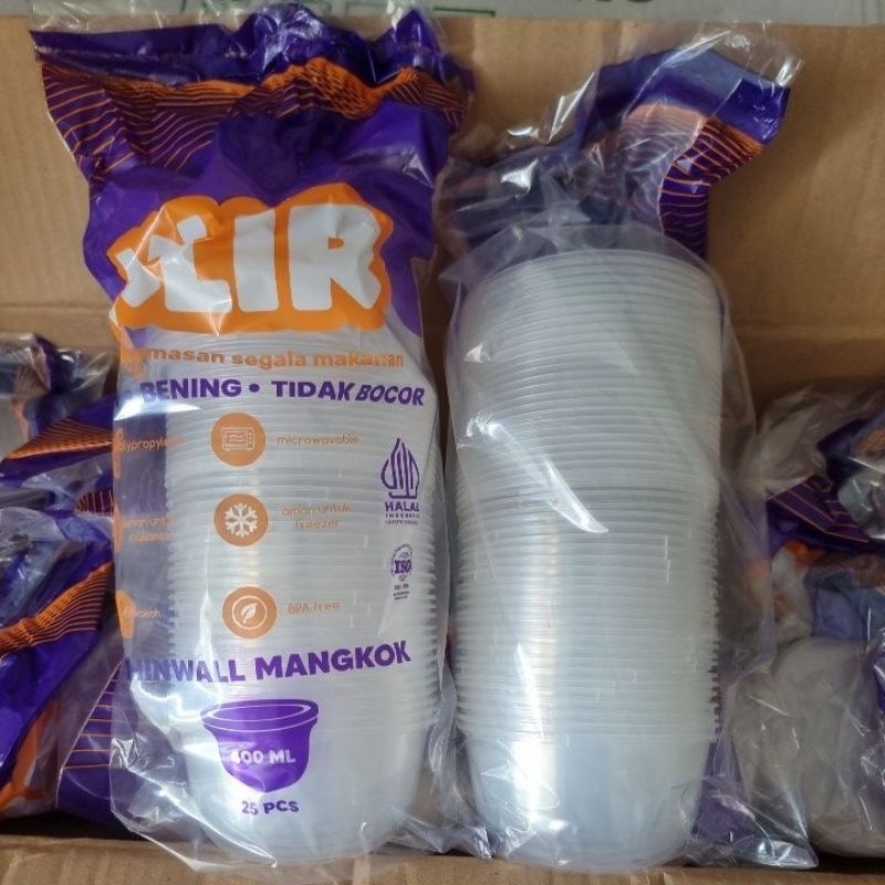 TWINWALL MANGKOK KLIR THINWALL BULAT 400 ML