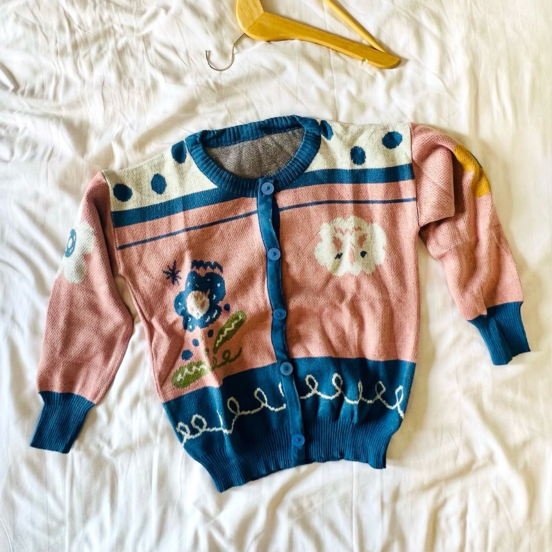 LUNA CARDI Cardigan Motif