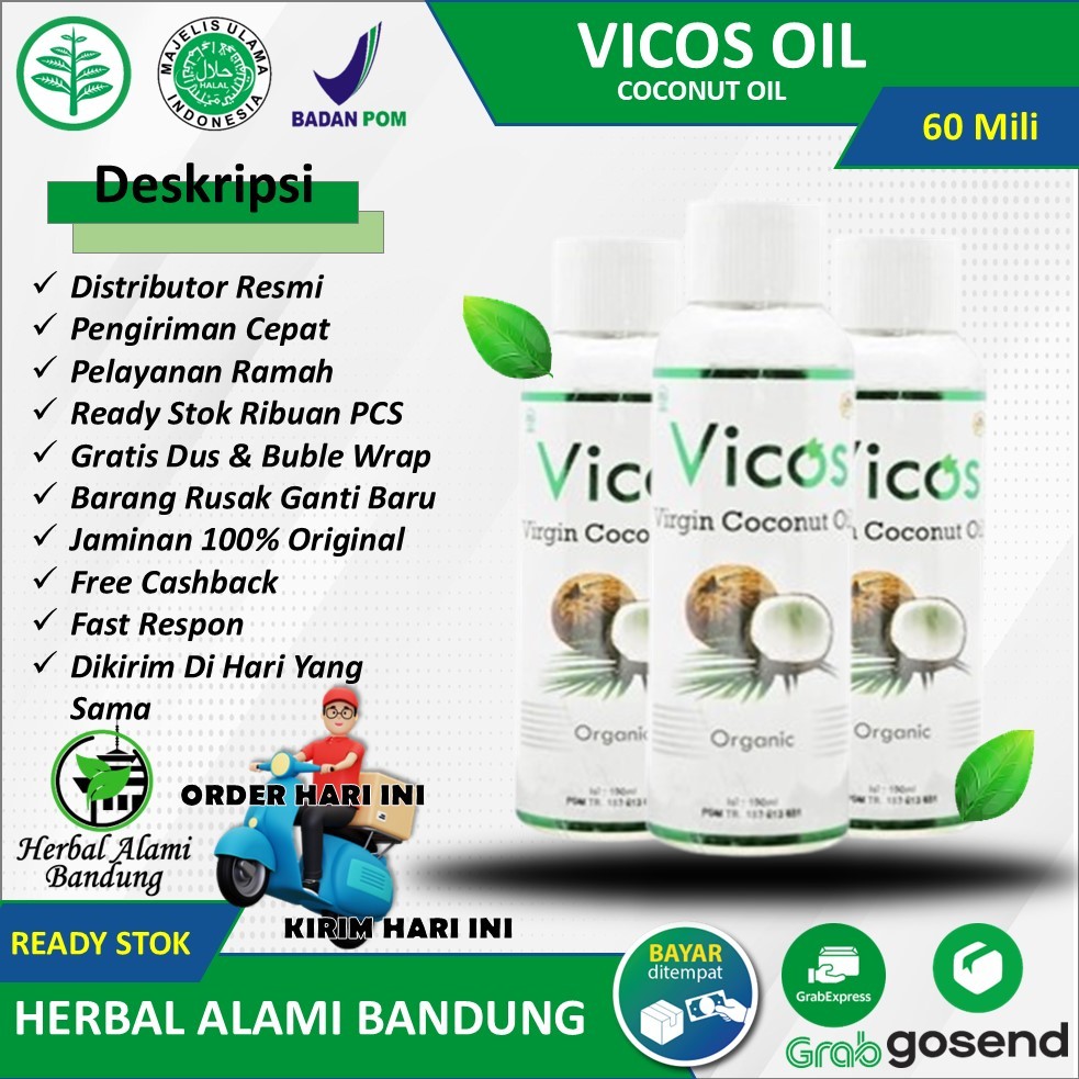 

Vicos Oil Minyak Kelapa Asli Original Virgin Coconut Oil