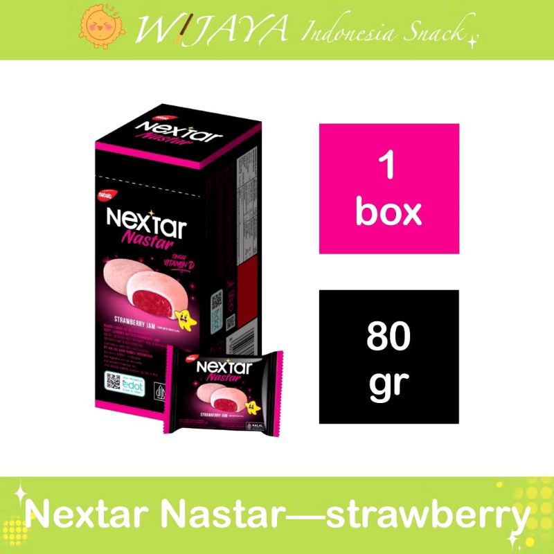 

NABATI NEXTAR BOX Rasa strobery/nanas/goguma 1box/80gram