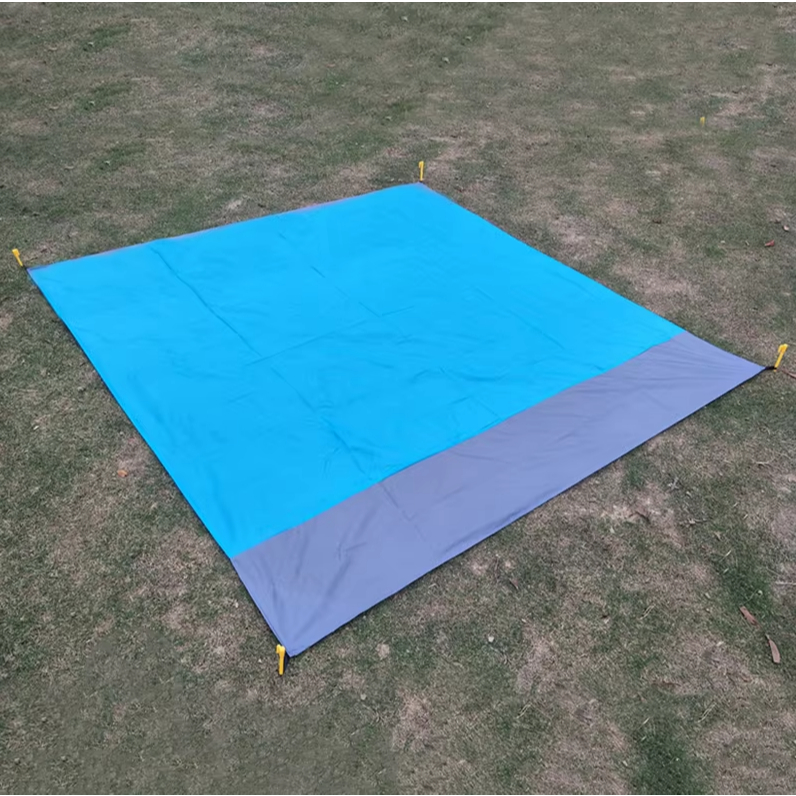 Footprint Alas Tenda Gunung Camping 2p Anti Air Waterproof Ukuran 200x140cm Include Pasak 4pcs Fiber