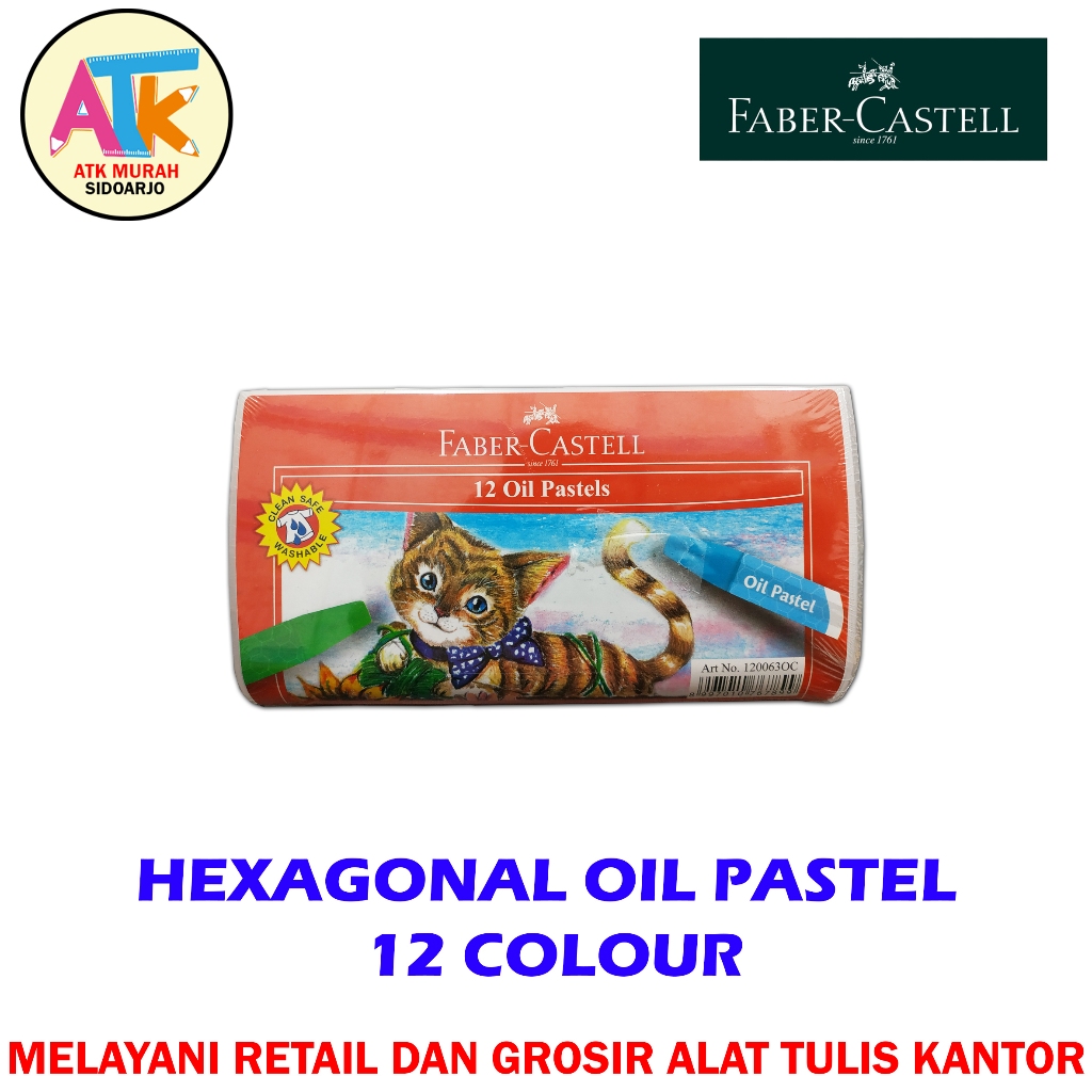 

CRAYON - HEXAGONAL OIL PASTEL 12C FABER CASTELL