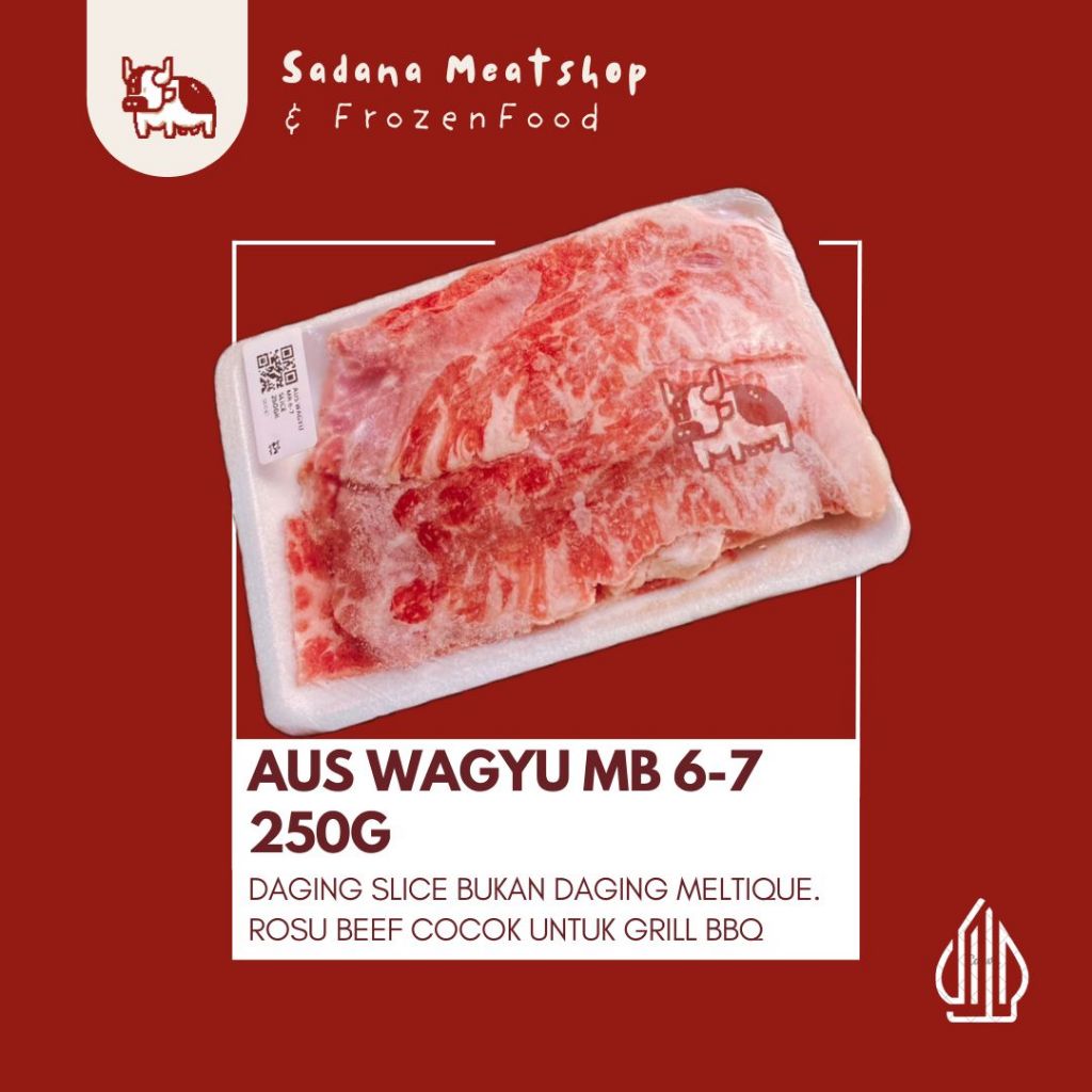 

Wagyu AUS MB 6-7 Slice 250gr