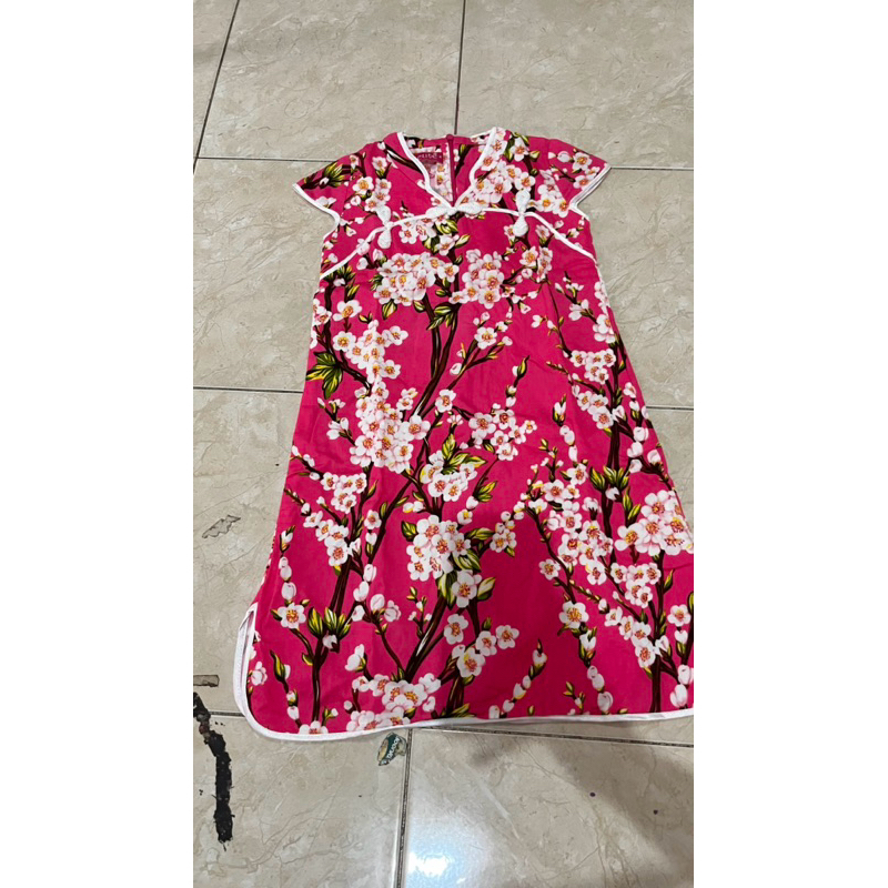 preloved baju imlek cny cheongsam anak perempuan