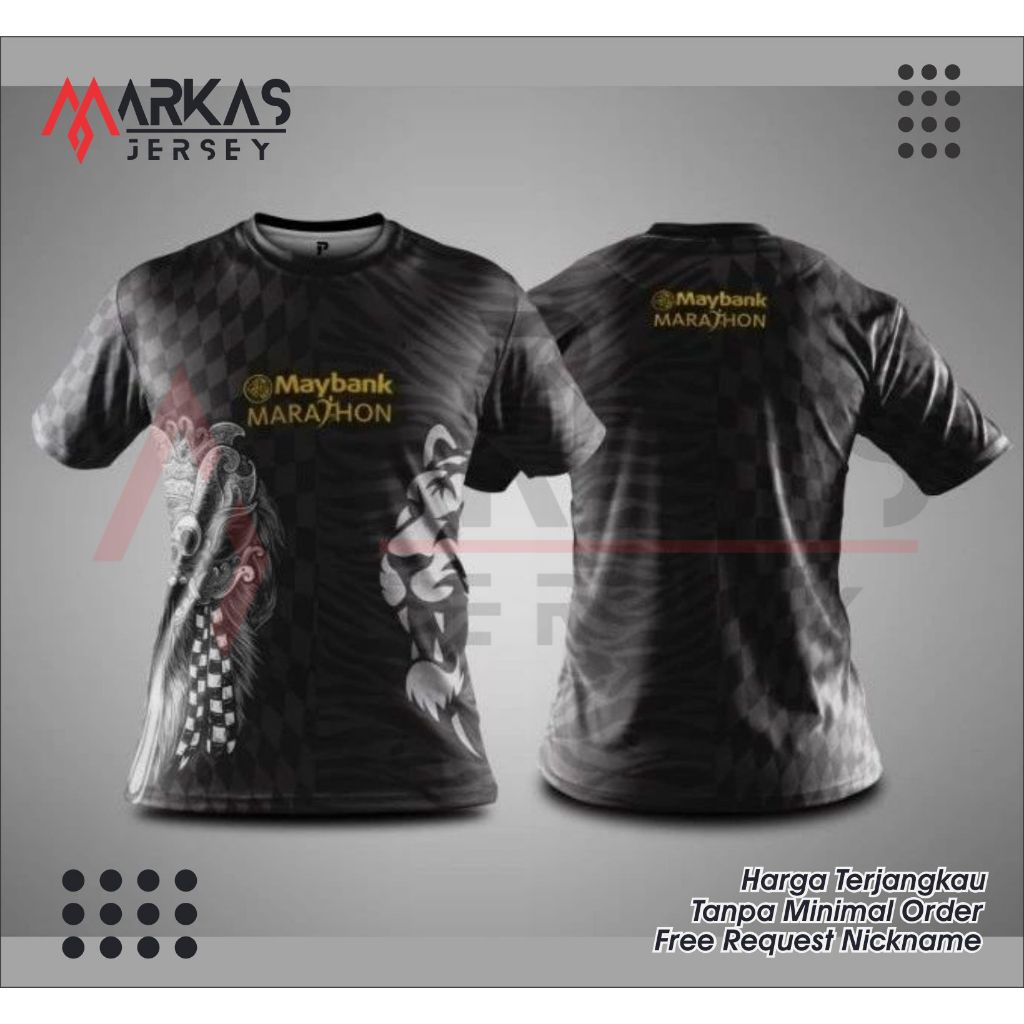 JERSEY BAJU KAOS MAYBANK MARATHON NEW 2024 FULLPRINTING FREE REQUEST NICKNAME