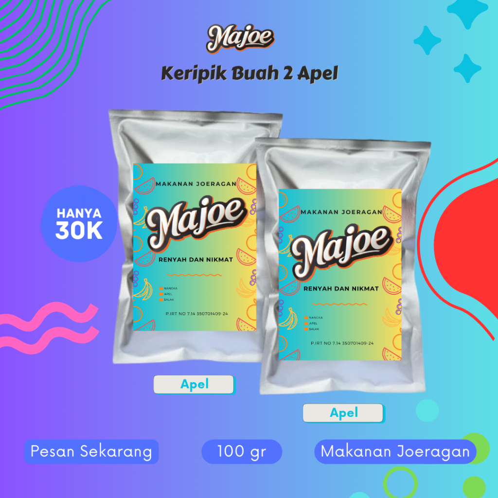 

Keripik Apel Majoe 200gr