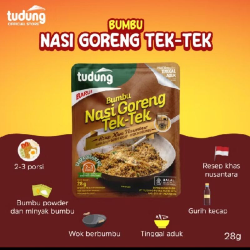 

Tudung bumbu nasi goreng tek Tek 28g