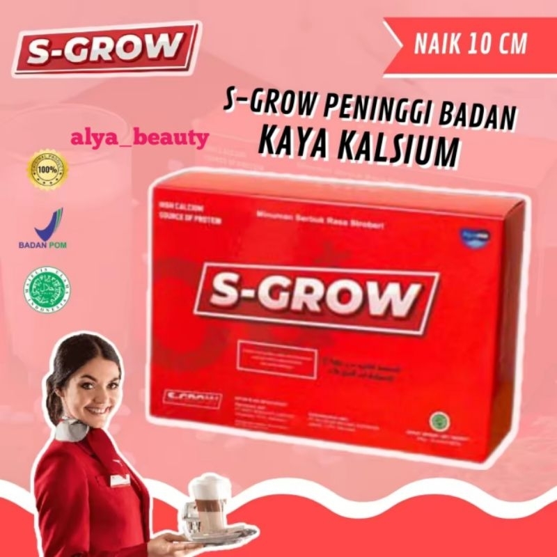 

S-GROW PENINGGI BADAN SUPER CEPAT SUPLEMEN SUSU RASA STRAWBERRY