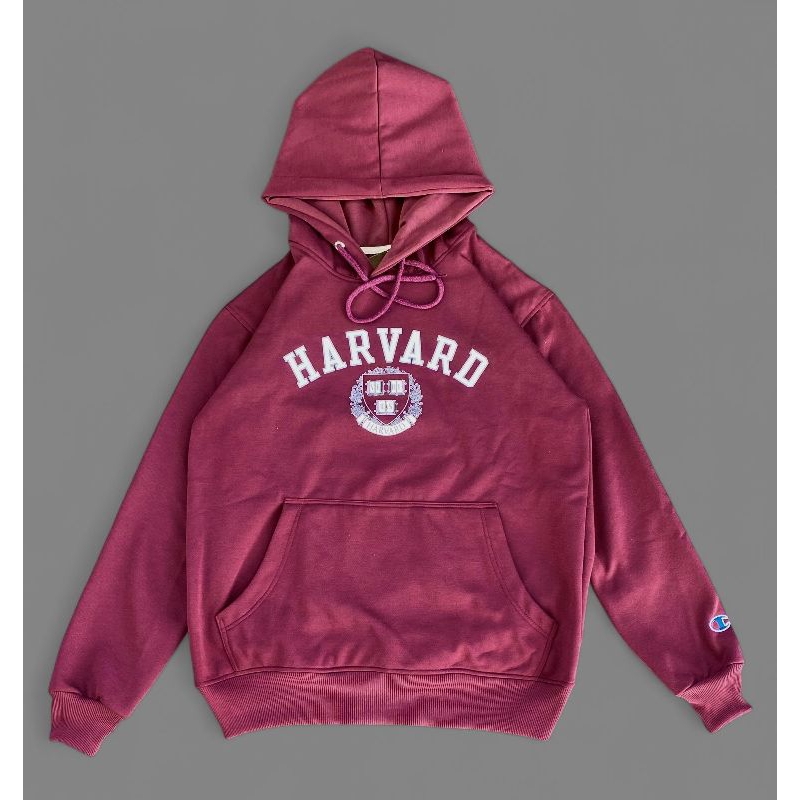 JAKET HOODIE CHAMPION HARVARD MAROON