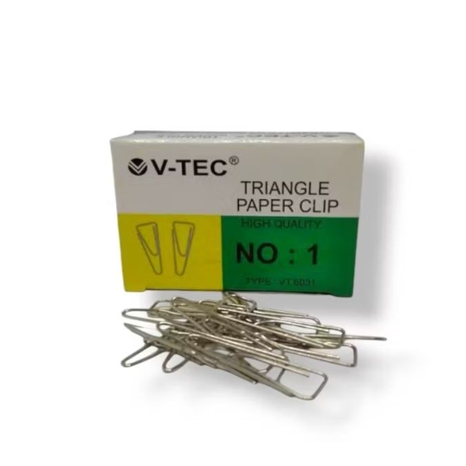 

Klip kertas No. 1/ klip kertas No. 1 v-tec / penjepit kertas / paper clip trigonal