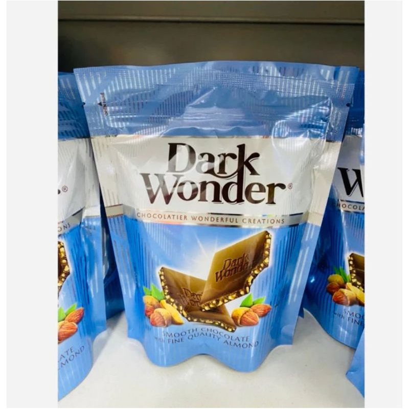 

coklat dark wonder kemasan pouch isi 10