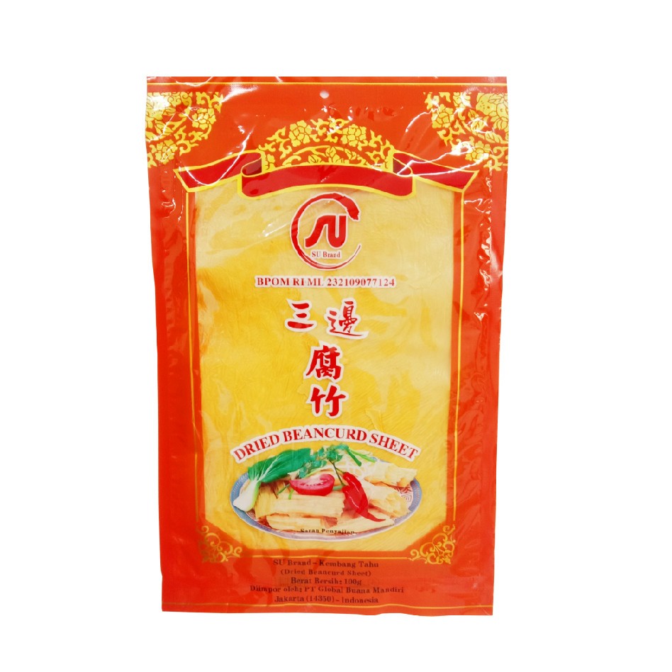 

kulit tahu lembaran dried bean curd sheet su brand 100