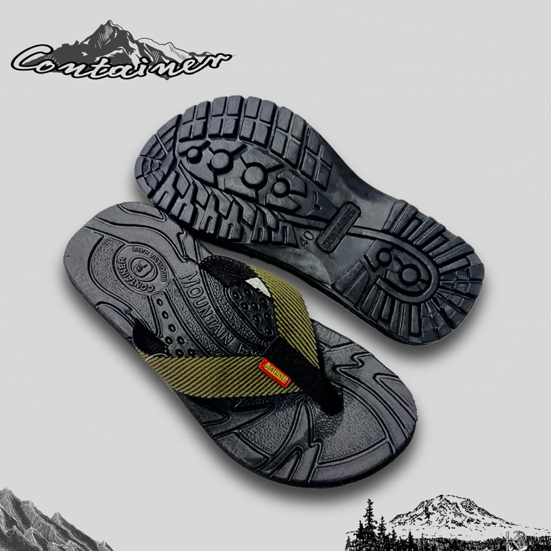 SANDAL JEPIT GUNUNG PRIA - SANDAL GUNUNG CONTAINER JEPIT OUTSOLE KARET ANTI LICIN SOL KARET