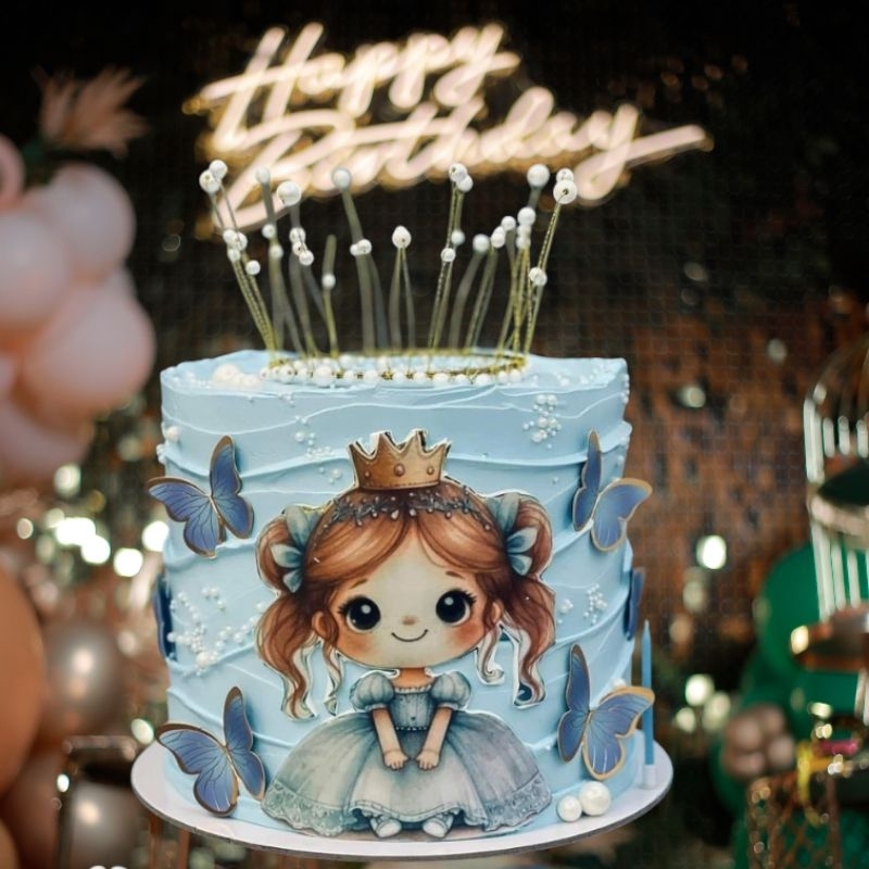 

princess cake sof blue