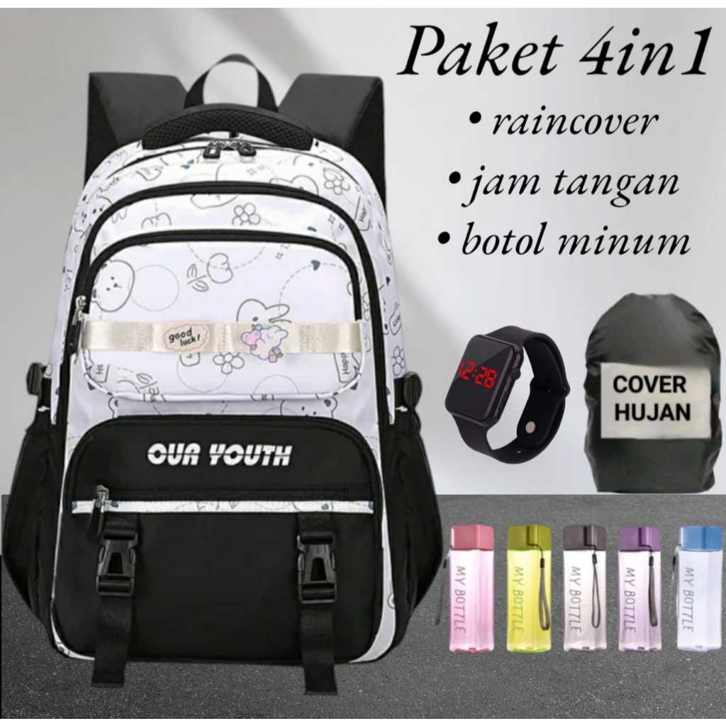Backpack sekolah-Tas kekinian buat sekolah-Tas ransel aesthetic sekolah-Tas ransel sekolah perempuan