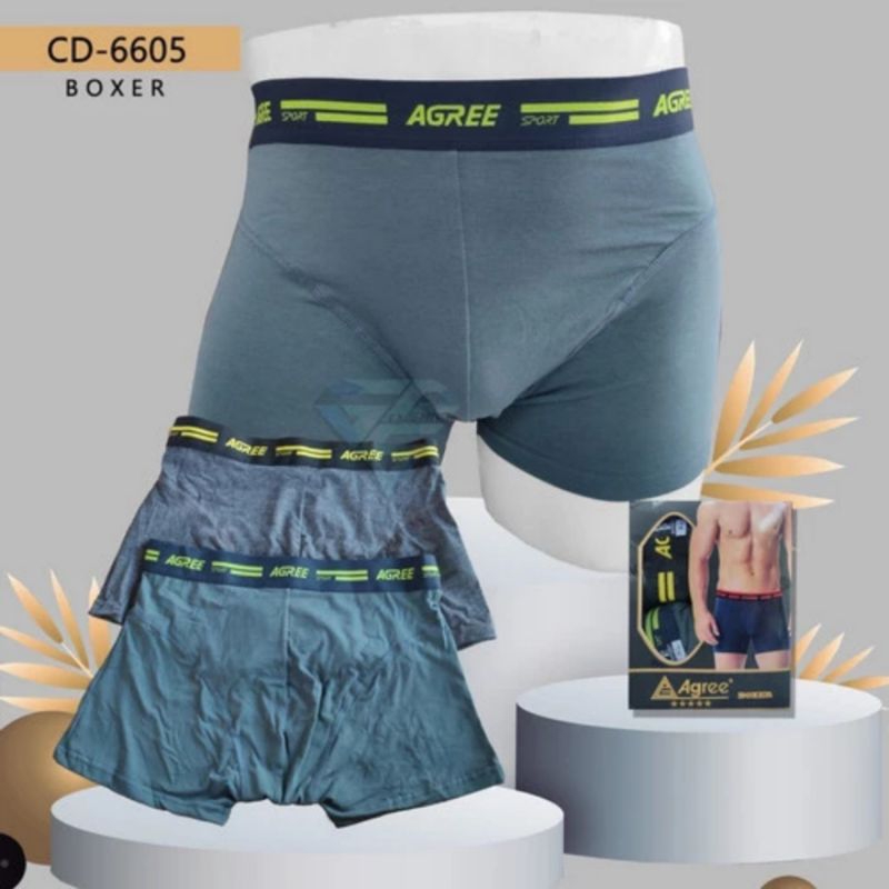 CD Boxer Pria | Boxer Agree 6605 | Isi 2 Katun