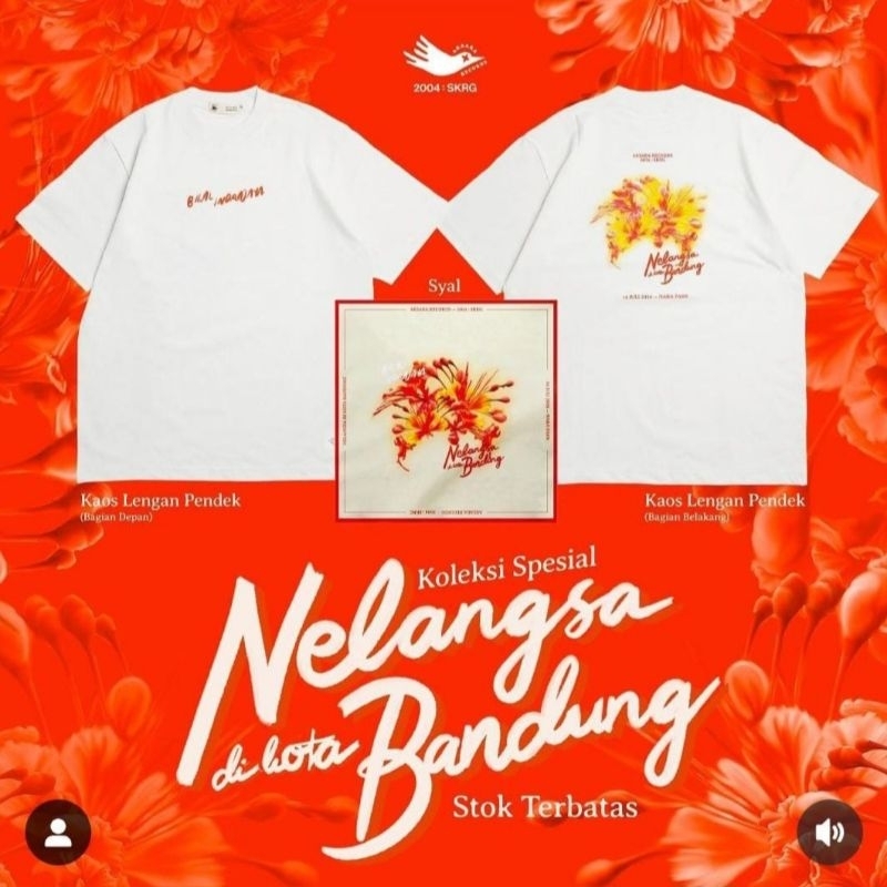 Merchandise Syal Nelangsa di Kota Bandung Bilal Indrajaya