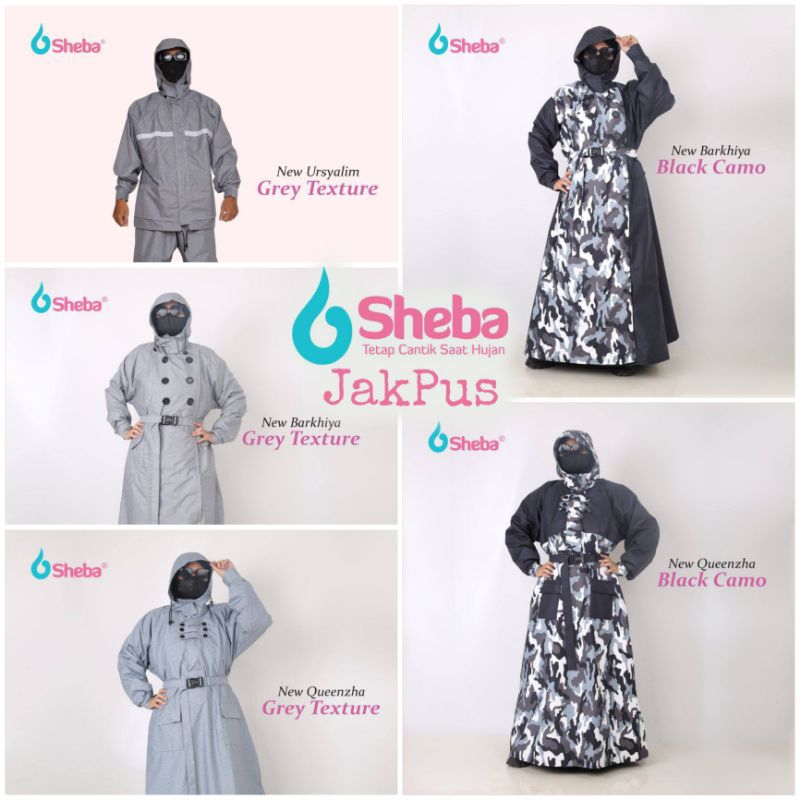 Jas Hujan SHEBA bahan Taslan Premium