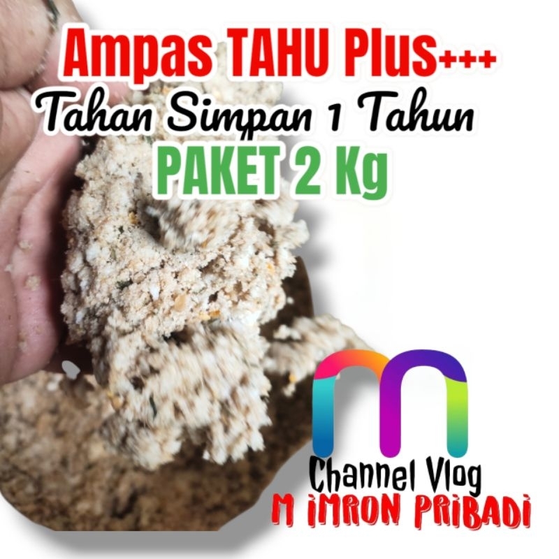 Paket 2  Kg AMPAS TAHU  PLUS PLUS++++ Bekatul Sekem Giling Janggel Giling Sayuran Asam Amino Asam La