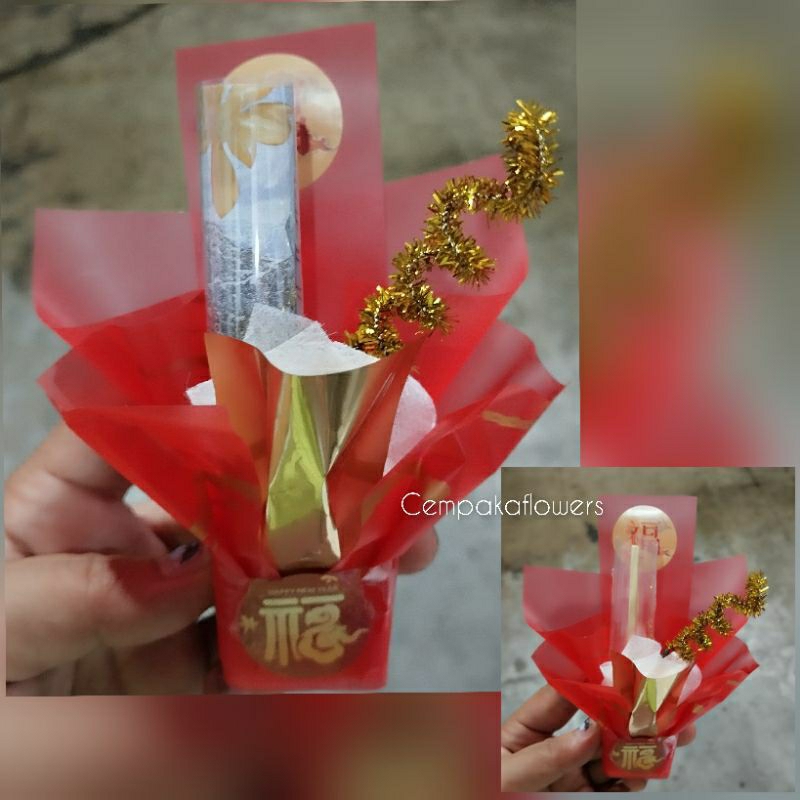 

Buket uang Mini | money bouquet | angpao buket | imlek | cempakaflowers