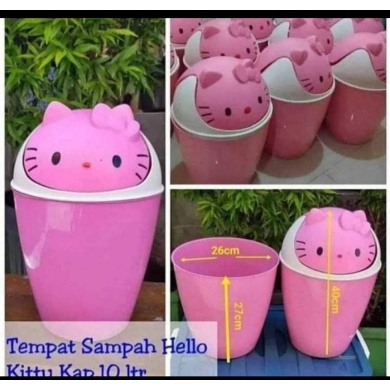 Bak Sampah karakter Hellokitty