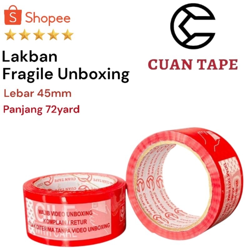 

Lakban Fragile / Unboxing 45mm x 72 Yard | Cuan Tape