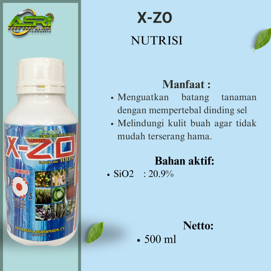 PUPUK SILICA X ZO 500ML SILIKA PENGUAT BATANG