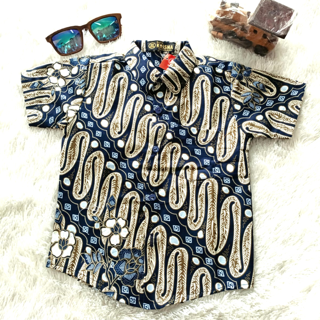 Kemeja Batik Anak Laki-Laki James Katun Adem