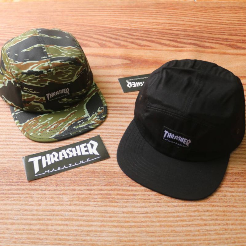 topi 5 panel thrasher