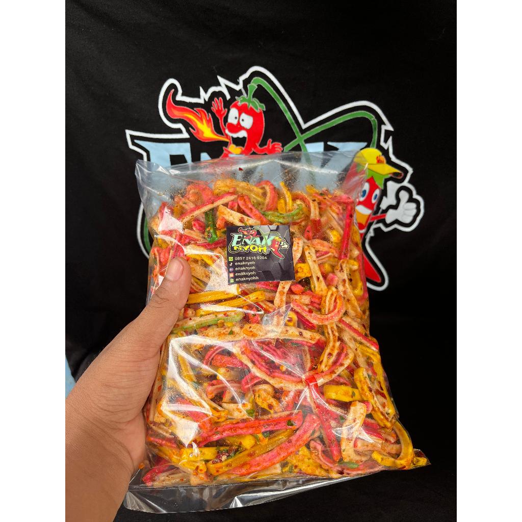 

seblak kerupuk beton pedas daun jeruk Cemilan Food Snacks Krupuk
