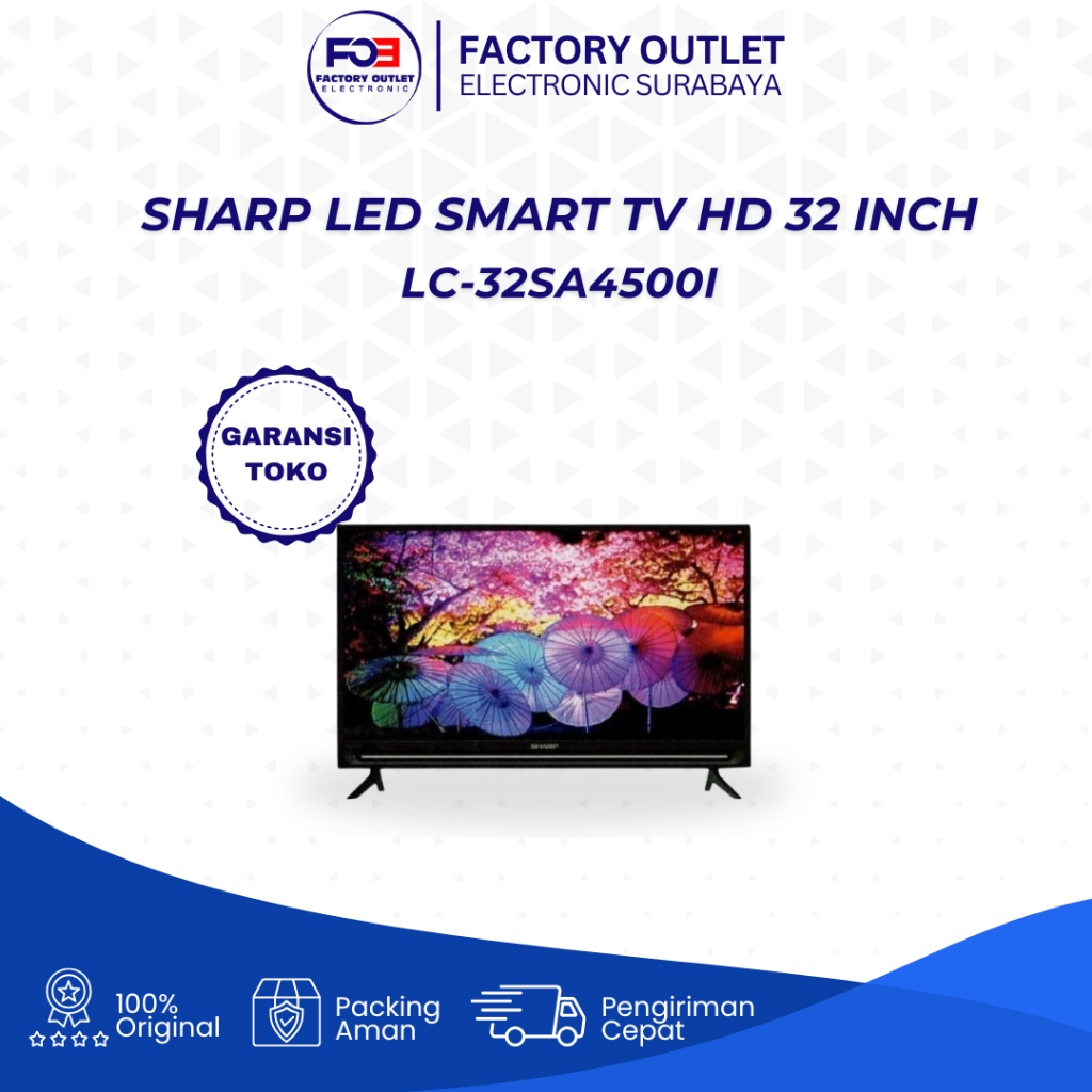 [ EKS - DISPLAY ] SHARP LED SMART TV HD LC-32SA4500I - 32 Inch